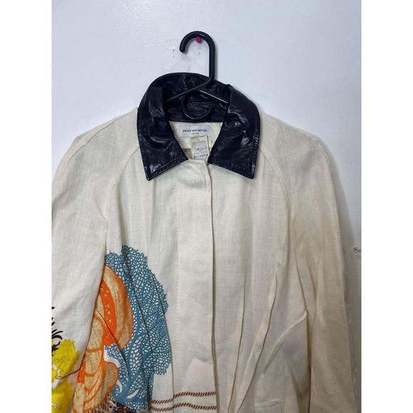 Dries van noten linen printed kimono style coat size small - Picture 8 of 9